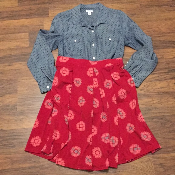 NWT LuLaRoe Madison Pleated Skirt w/Pockets, sz M - Picture 7 of 7